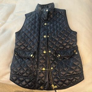 J.Crew lightweight navy puffer vest